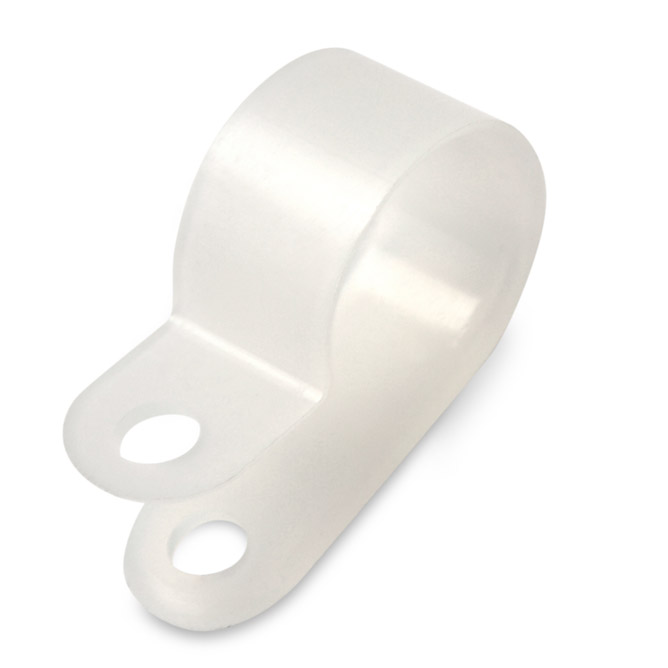 Серьга для кабеля 6мм белая