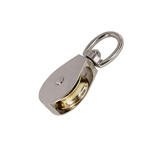 Блок одинарный металл. никель 2"