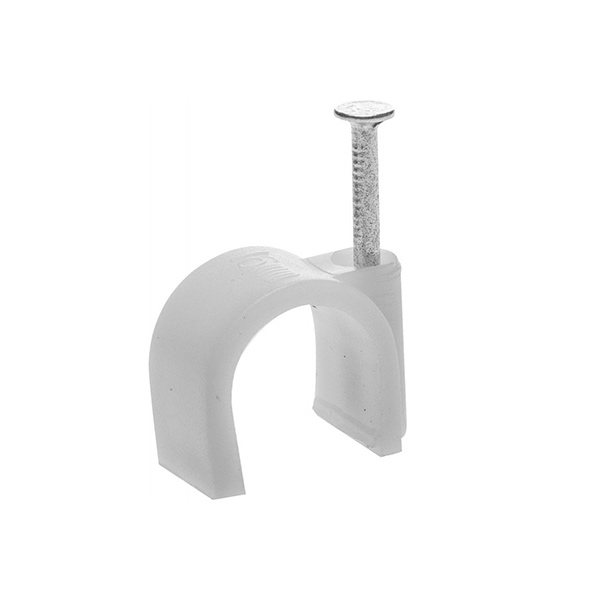 Скоба для кабеля Круглая с гвоздем №10 (30шт)