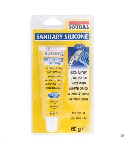 Силикон санитарный Soudal Прозрачный 60гр